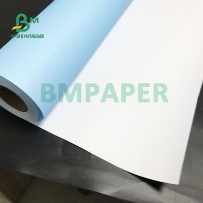 20LB Tek Taraflı Mavi Baskı Kağıdı Ruloları Güneş Işığına Dayanıklı 508mm X 100m