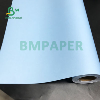 20LB Tek Taraflı Mavi Baskı Kağıdı Ruloları Güneş Işığına Dayanıklı 508mm X 100m
