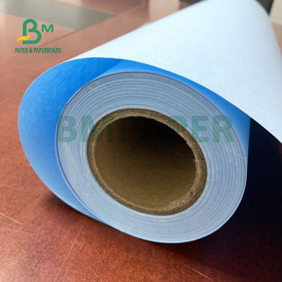 24'' X 100ft Mavi Mühendislik Bond Kağıdı 20 lb Pürüzsüz Yüzey