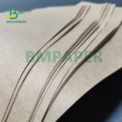 Bakire Hamuru Kahverengi Çuval Kraft Kağıt 90gsm Tote Çanta Yırtılmaya Dayanıklı 70 X 100cm