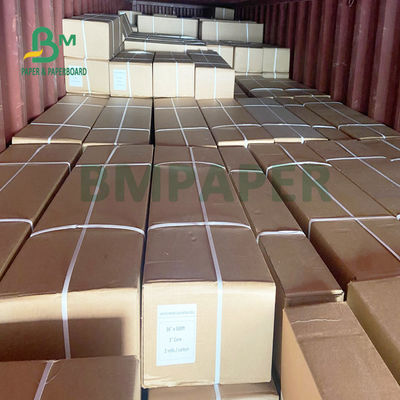 Yazıcılar İçin 36 '' X 500ft Mavi CAD Bond Kağıdı Suya Dayanıklı 80gsm
