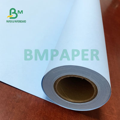 Yazıcılar İçin 36 '' X 500ft Mavi CAD Bond Kağıdı Suya Dayanıklı 80gsm