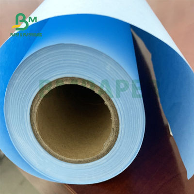 Tasarım 20 lb için 24 '' X 150ft 2 '' Çekirdek Mavi Mühendislik Plotter Kağıdı
