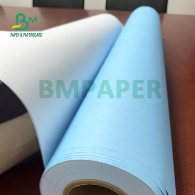 30'' X 150ft 2'' Çekirdek Tek Taraflı Mavi CAD Yazı Kağıdı 20lb Pürüzsüzlük