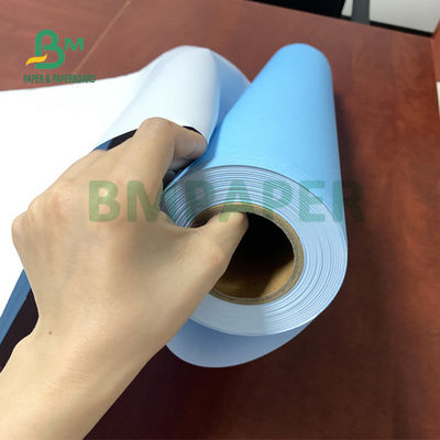 30'' X 150ft 2'' Çekirdek Tek Taraflı Mavi CAD Yazı Kağıdı 20lb Pürüzsüzlük
