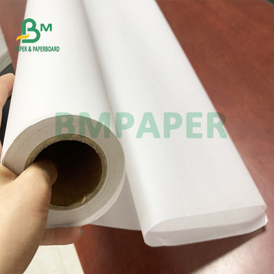 Sanayi Düz ve Pürüzsüz için 48gsm 36 '' X 100m CAD Plotter Marker Kağıdı