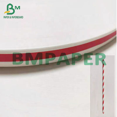 Tek Kullanımlık Baskılı Beyaz Gıda Sınıfı Kağıt 13mm İçme İçin Hasır Kağıt Rulo