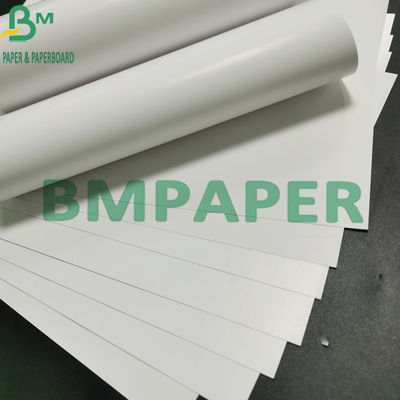C2S Kapak İpek Parlak Kağıt, 120g 24 × 36 '' Beyaz Metin Parlak Sanat Kağıdı Çift Taraflı Kaplamalı