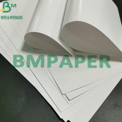 C2S Kapak İpek Parlak Kağıt, 120g 24 × 36 '' Beyaz Metin Parlak Sanat Kağıdı Çift Taraflı Kaplamalı