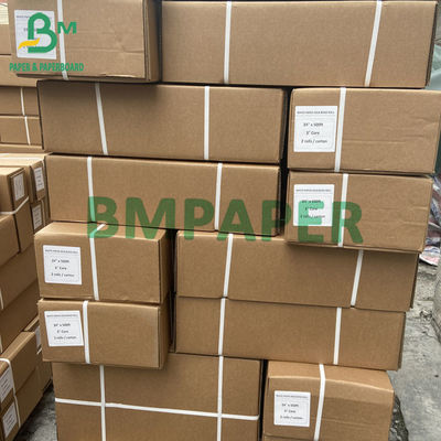 80gsm 20lb Tek Taraflı / Çift Taraflı Mavi Plotter Kağıt Rulosu Dijital Baskı