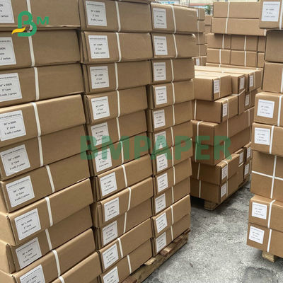 2'' Çekirdek Beyaz Mürekkep Püskürtmeli Mühendislik Kağıdı 20# CAD Bond Rulo 24'' x 300ft