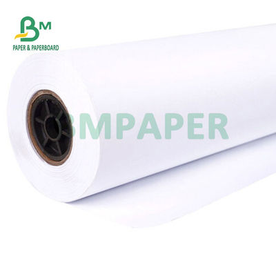 Mühendislik Planları İçin 20lb CAD Kaplanmamış Mürekkep Püskürtmeli Plotter Kağıdı 24 '' 36 '' X 150'