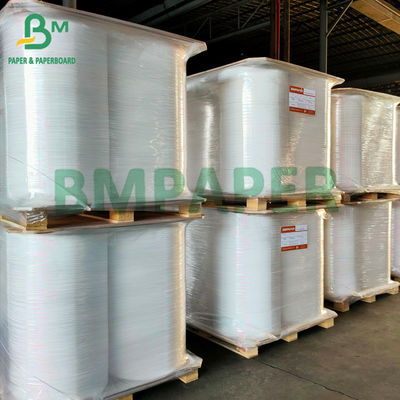 Gıda Güvenli 24gsm Hasır Sarma Kağıdı Beyaz Renk 27mm X 6000 Metre Rulo