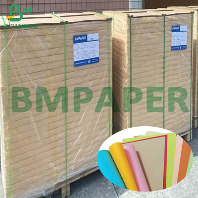 100gsm - 250gsm Renkli Kaplanmamış Bristol Kağıt 1350mm Genişlik DIY Renk Kartı