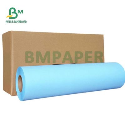 Mühendislik Çizimi İçin 80gsm Mavi Dijital Kağıt 20 '' 24 '' X 50yards 2 İnç Çekirdek