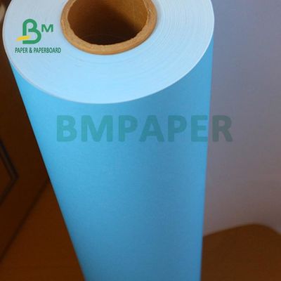 Mühendislik Çizimi İçin 80gsm Mavi Dijital Kağıt 20 '' 24 '' X 50yards 2 İnç Çekirdek