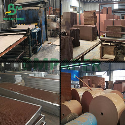 Soğutma Pedi Kahverengi Kraft Kağıt 70gsm 80gsm 90gsm 100gsm Yüksek Islak Mukavemetli Kağıt Rulo