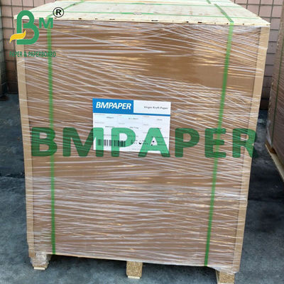 Yem Paketleme için 48cm 50cm 150gsm Yüksek Mukavemetli Bakire Çuval Kraft Kağıt