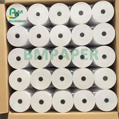Süpermarket için 65gsm ATM Makinesi Yazıcı Termal Pos Kağıt Rulosu 80 x 80mm