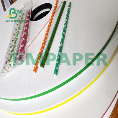 Tek Kullanımlık Pipetler İçin 60GSM 120GSM Gıda Sınıfı Bakire Hamuru Beyaz Kraft Saman Kağıdı