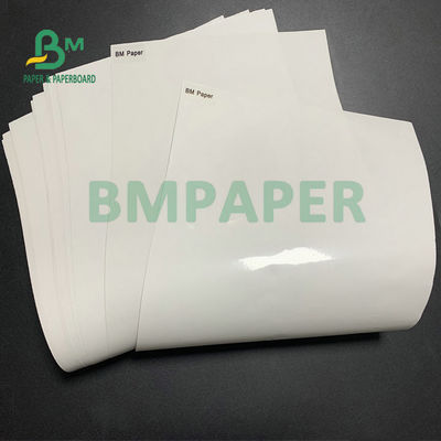 Süper Beyaz 80gsm Parlak Döküm Kaplamalı Kağıt 1020mm 1365mm Jumbo Rulo