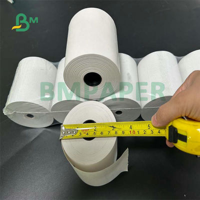 ATM Kayıt Kağıdı Baskısı için 50Gr 55Gr 80 x 80mm 57 x 50mm Termal Makbuz Kağıdı