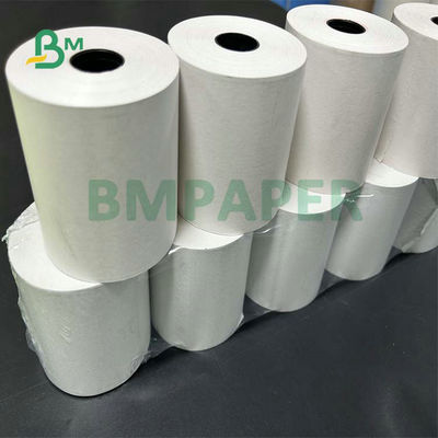 ATM Kayıt Kağıdı Baskısı için 50Gr 55Gr 80 x 80mm 57 x 50mm Termal Makbuz Kağıdı