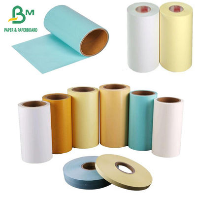 Etiket Kağıdı Astarı Yapmak İçin Glassine Kağıt Yüksek Sıcaklık Dayanımı Beyaz Sarı Mavi 58g-120g