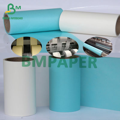 Etiket Kağıdı Astarı Yapmak İçin Glassine Kağıt Yüksek Sıcaklık Dayanımı Beyaz Sarı Mavi 58g-120g