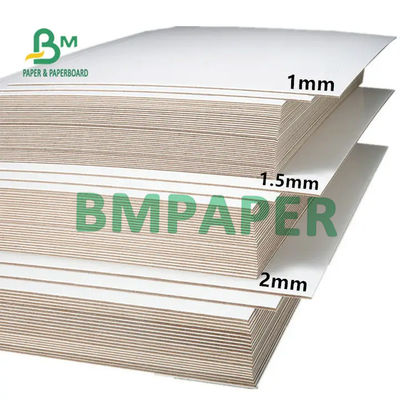 1mm 1.5mm 2.0mm Kil kaplı tahta İki taraflı Beyaz Karton Gri Orta 31 ′′ X 43 ′′ 787 mm X 1092 mm