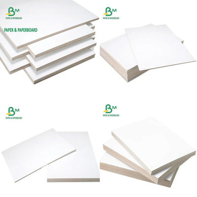 1mm 1.5mm 2.0mm Kil kaplı tahta İki taraflı Beyaz Karton Gri Orta 31 ′′ X 43 ′′ 787 mm X 1092 mm