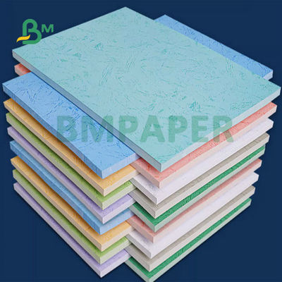Yeşil Mavi Kırmızı 230gm 260gm Deri Teksturlu Kitap Kapakları İçin Rezil Kağıt 31x43 inç