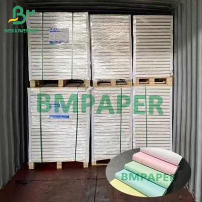 Karbonsuz NCR Kağıdı 55GSM 60GSM Karbon Ön Arka 55GSM 60GSM 66x100cm Çapraz 500 Yaprak