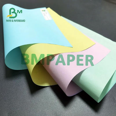 Karbonsuz NCR Kağıdı 55GSM 60GSM Karbon Ön Arka 55GSM 60GSM 66x100cm Çapraz 500 Yaprak