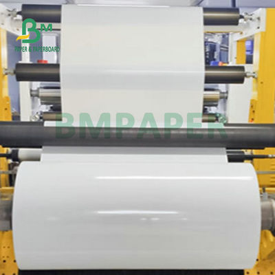 Etiket çıkartmaları yapmak için parlak 80gm 100gm C1S kaplı kromlu kağıt