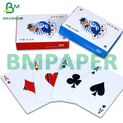 300 gram Mavi çekirdek baz poker kağıdı C2S Parlak karton çizme kartı oynamak