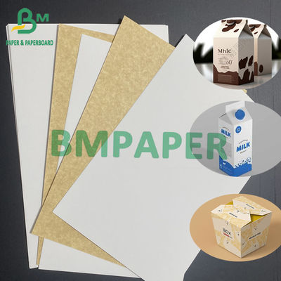 200gr Beyaz Karton Kraft Arka Sıvı Paketleme için Asptik Dondurulmuş İçecek Paketleme Kağıdı Genişliği 1080 mm