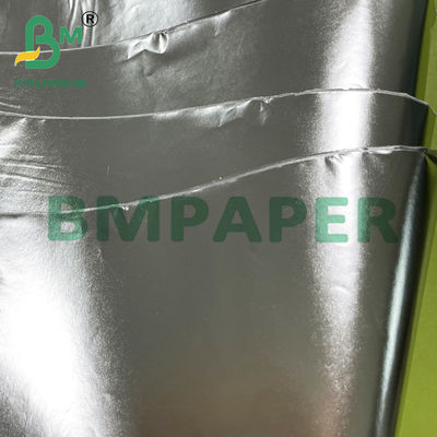 0.06mm 0.07mm Gümüş Vakum Metalleştirilmiş Kağıt Bira Şişesi Etiketi için