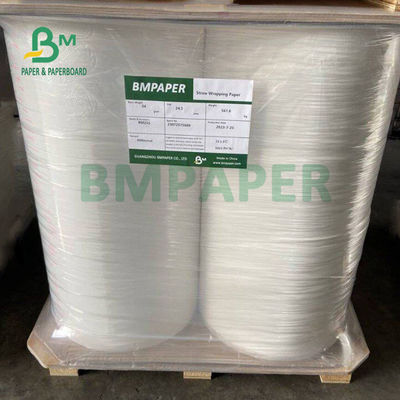 28gm Gıda Derecesi Beyaz Kağıt Paketleme Sokakları için 30mm 35mm Eko Dostu
