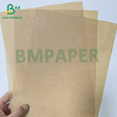 40gm 60gm Beyazlanmamış Kahverengi Yağ Dayanıklı Gıda Şekerleme Şekerleme Paket Kağıdı