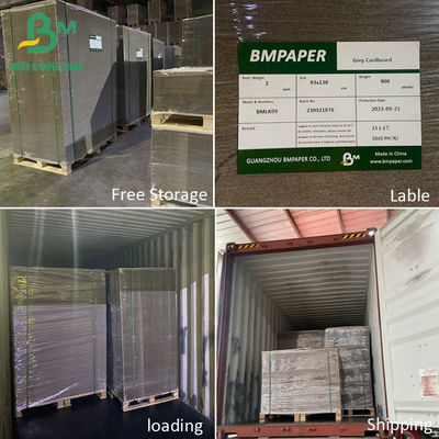 2mm Chip Board Gri Katı Karton Yaprak Palet 660 X 965mm 930 X 1300mm