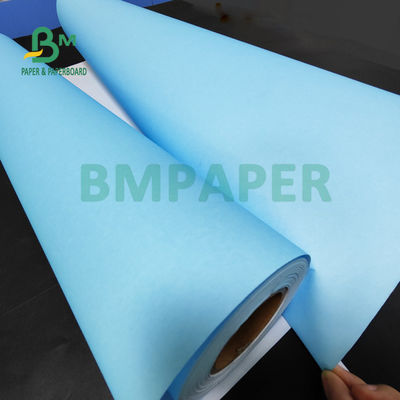 80gr Mavi Kağıt Rulo Beyaz Arka CAD Mühendislik Çizimi 880mm X 150m 3'' Core