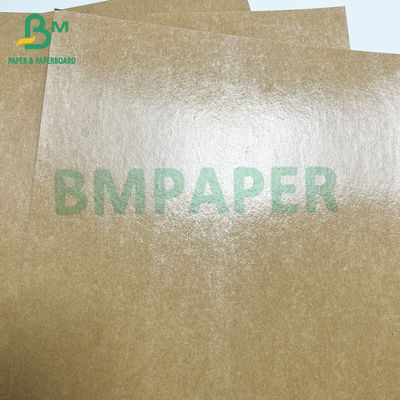 72 * 102 cm Yağ geçirmez Su geçirmez Atıştırmalık Paketleme PE Kraft Kağıt
