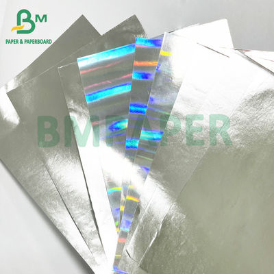 Tek taraflı Gümüş Parlak Kaplama 70gm Siver Metallized Kağıt