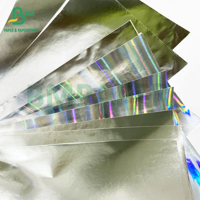 Tek taraflı Gümüş Parlak Kaplama 70gm Siver Metallized Kağıt