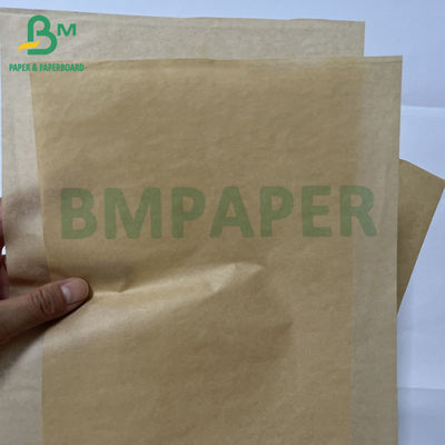 Yiyecek poşeti kağıdı 32gm 40gm Mükemmel Yağ Koruma Kraft Kağıdı
