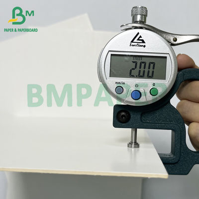 İyi Baskı Yapabilirliği Yumuşak 2 mm Beyaz Karton Kalın Selüloz Yaprak