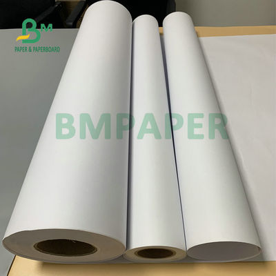 36' X 300ft kaplı 28lb CAD Plotter Kağıt Bağlantı Rulo 3' çekirdek