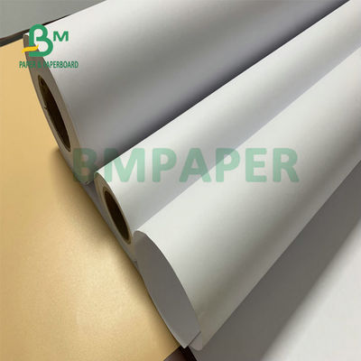 36' X 300ft kaplı 28lb CAD Plotter Kağıt Bağlantı Rulo 3' çekirdek