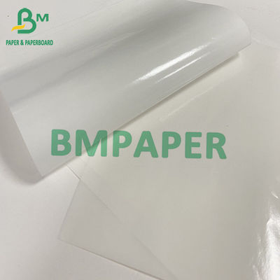 Glassine 1 Side Siliconated White For Lable Self Adhesive Base Paper Release Paper 60gsm 1530mm 1100mm 787mm Roll